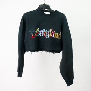 Vintage Disneyland Cropped Graphic Sweatshirt